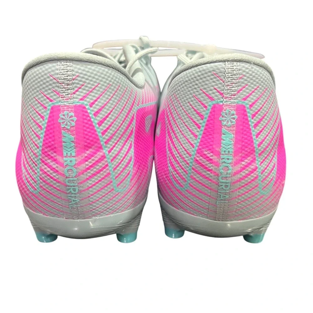 Nike Zoom Mercurial Vapor 15 Academy‎ FG MG Soccer Cleats Silver Pink DJ5631-001